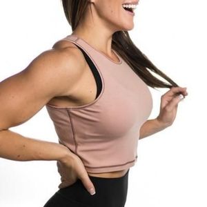 P'tula Tisha Crop in Salmon Berry Pink